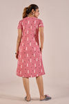 Sweet Moon Knit Cotton Mid Length Nightdress - Sunset Coral — thumbnail 2